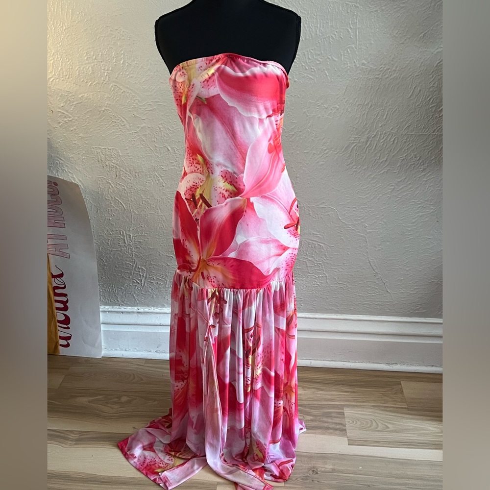 Floral Pink Maxi Dress